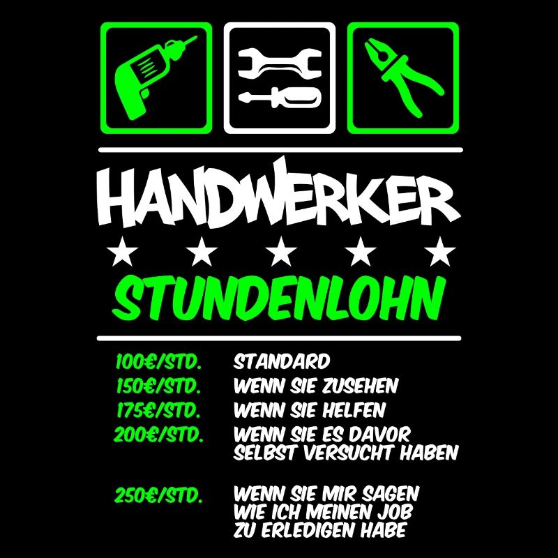 Handwerker Stundenlohn