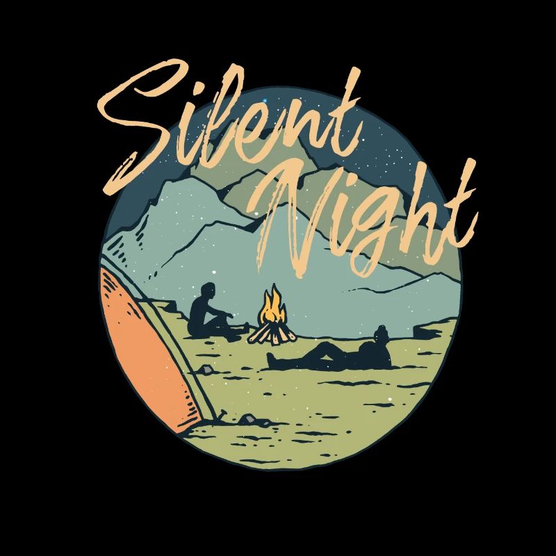 Nuit calme "feu de camp" | Tshirt & Cadeau