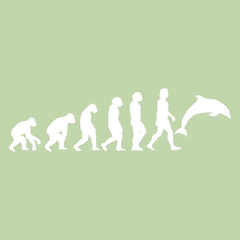 dauphin, blanc, évolution, animaux, créatures marines, poissons, baleine