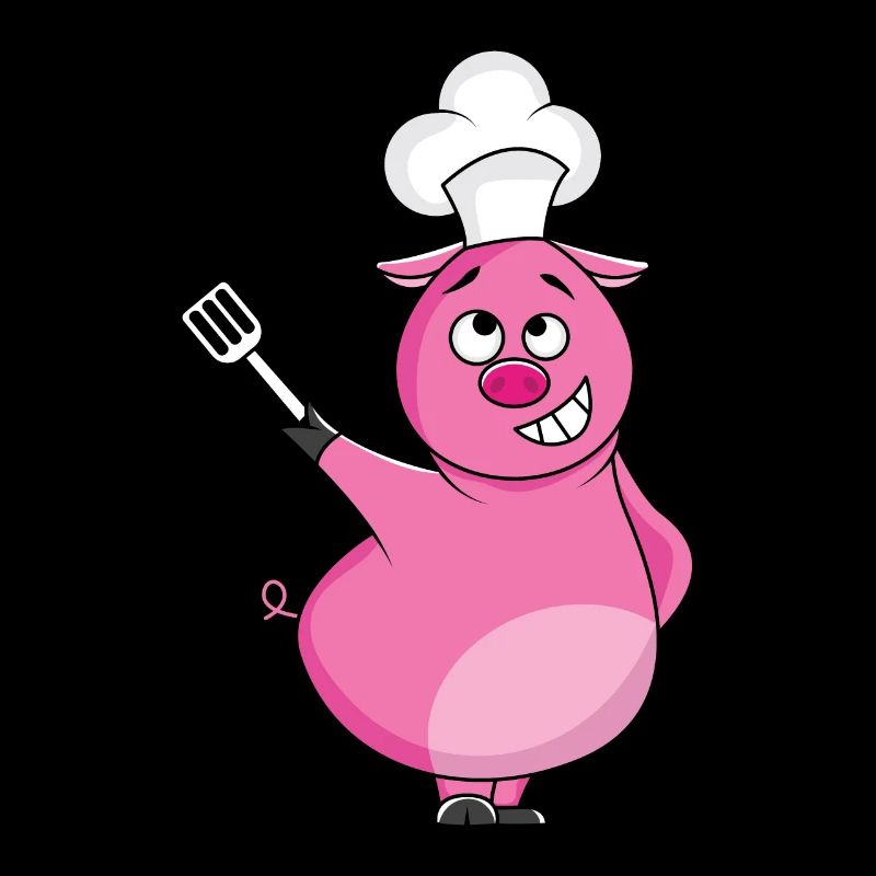 Chef pig a funny gift for chefs
