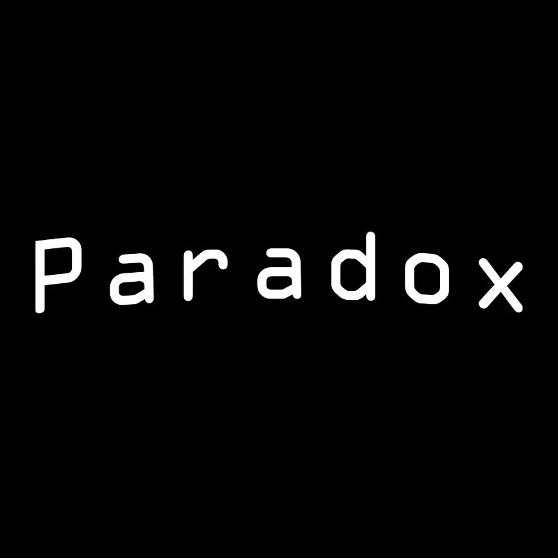 Cooles Paradox Designer Shirt Geschenkidee
