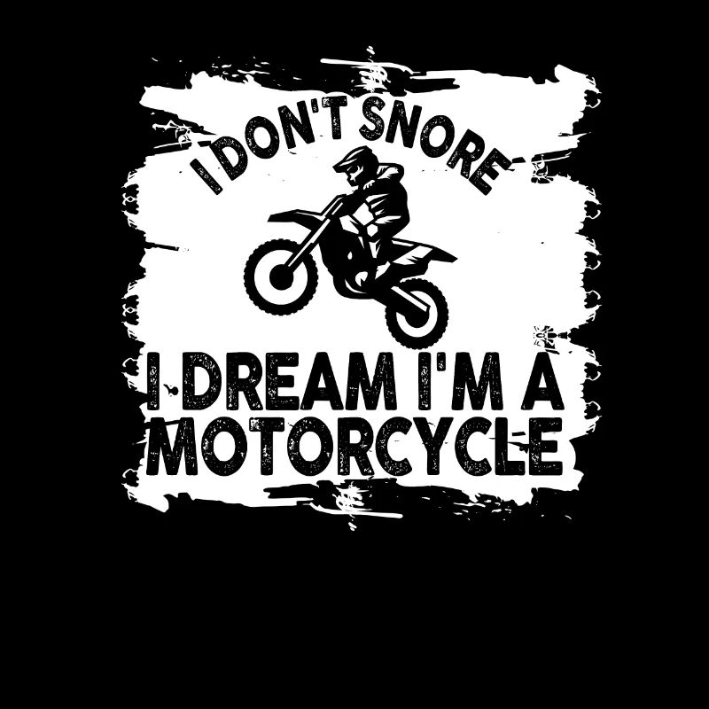 Je ne ronfle pas, je rêve que je suis une moto