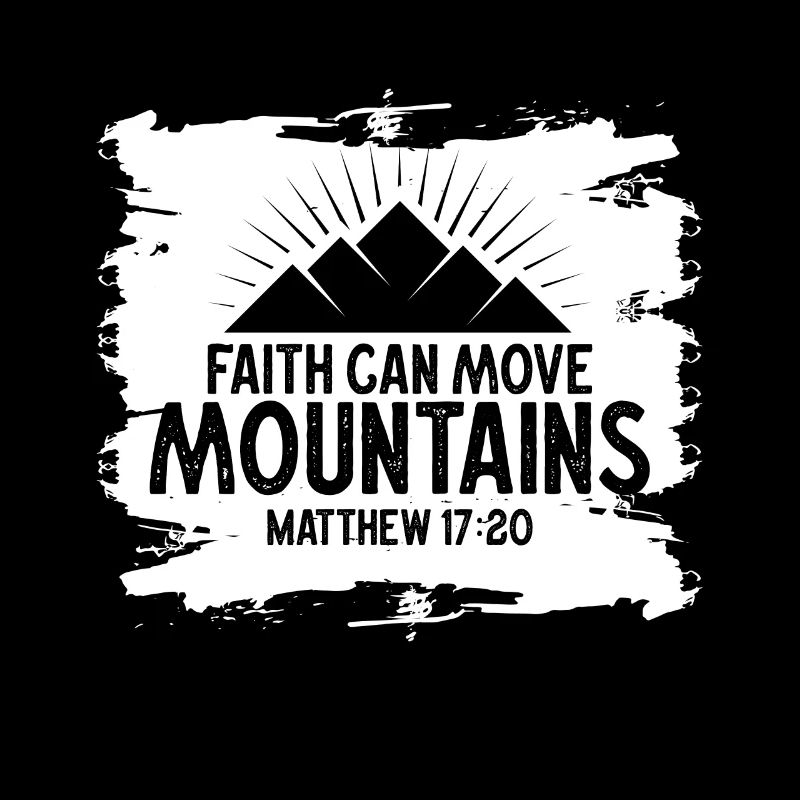 La foi chrétienne peut déplacer des montagnes Jésus-Christ