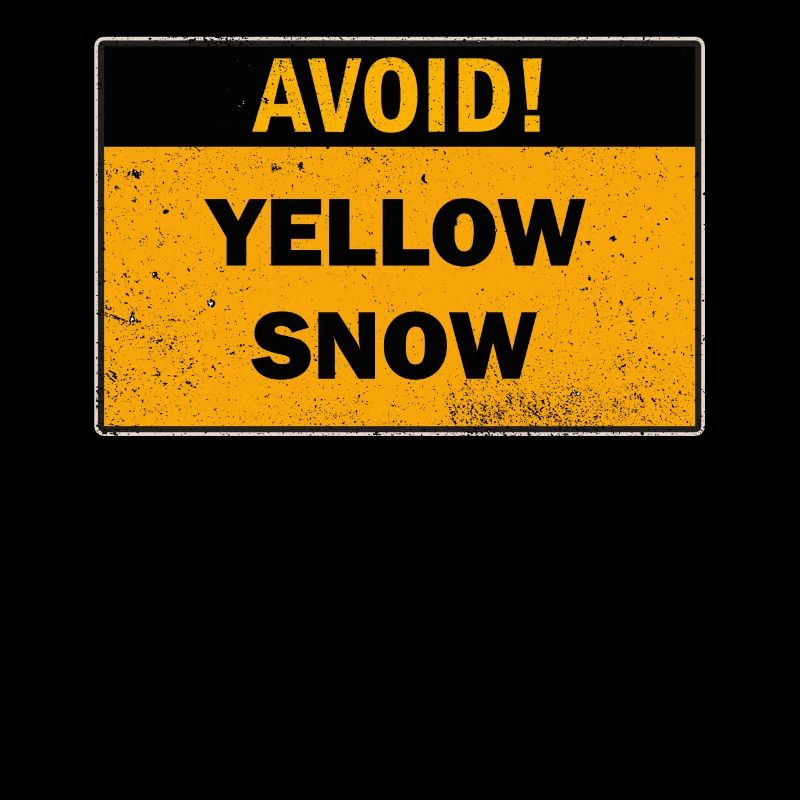 Avoid Yellow Snow Funny Snow Sports