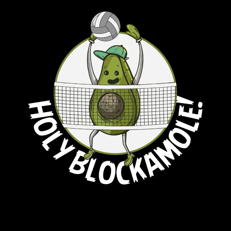 Holy Blockamole Volleyball Avocado