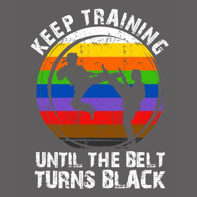 Trainiere weiter, bis der Gürtel schwarz wird