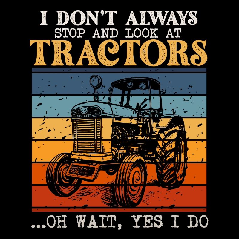 Je ne m’arrête pas toujours pour regarder les tracteurs