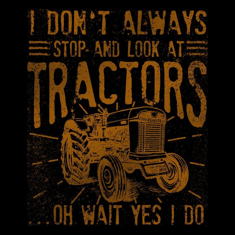Je ne m’arrête pas toujours pour regarder les tracteurs