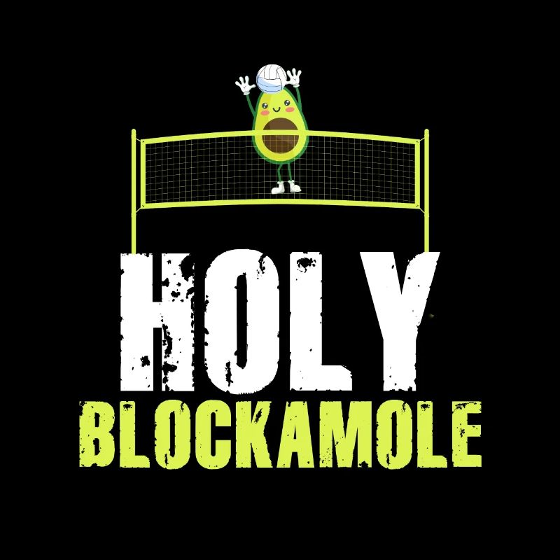 Heilige Blockamole Volleyball Avocado