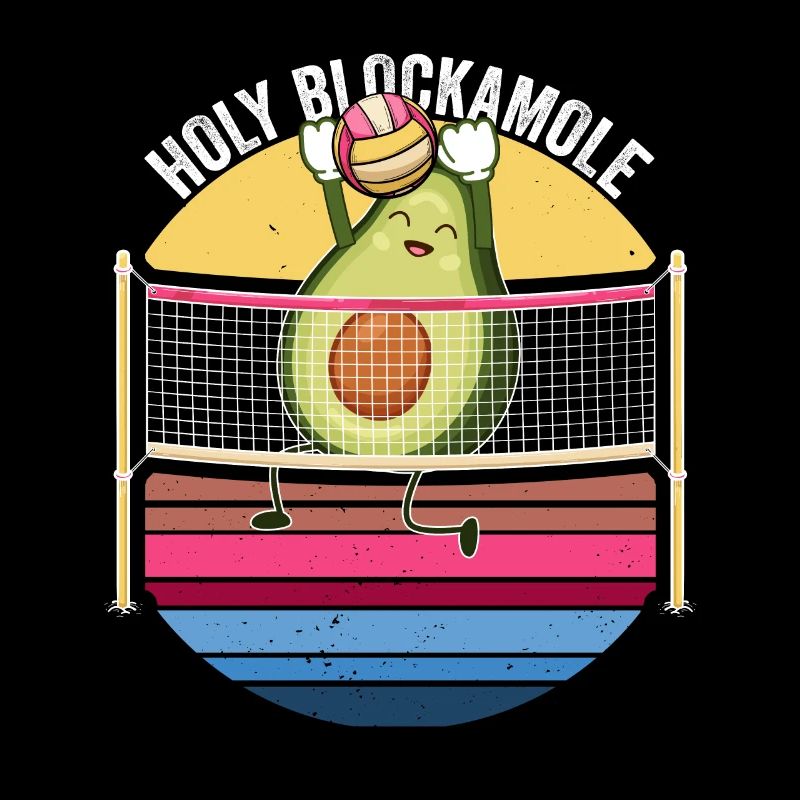 Heilige Blockamole Volleyball Avocado