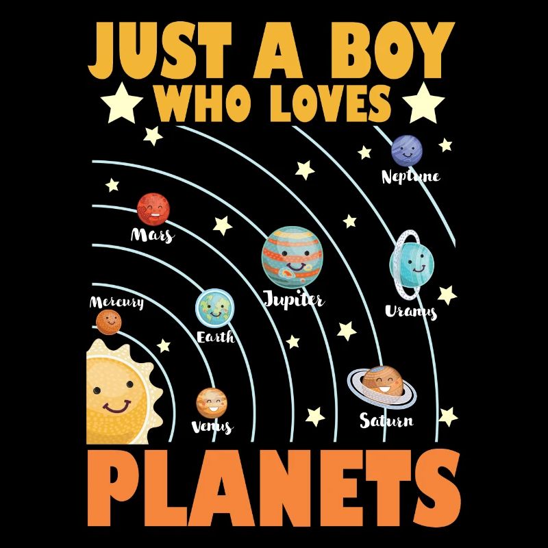 Juste un garçon qui aime les planètes du système solaire