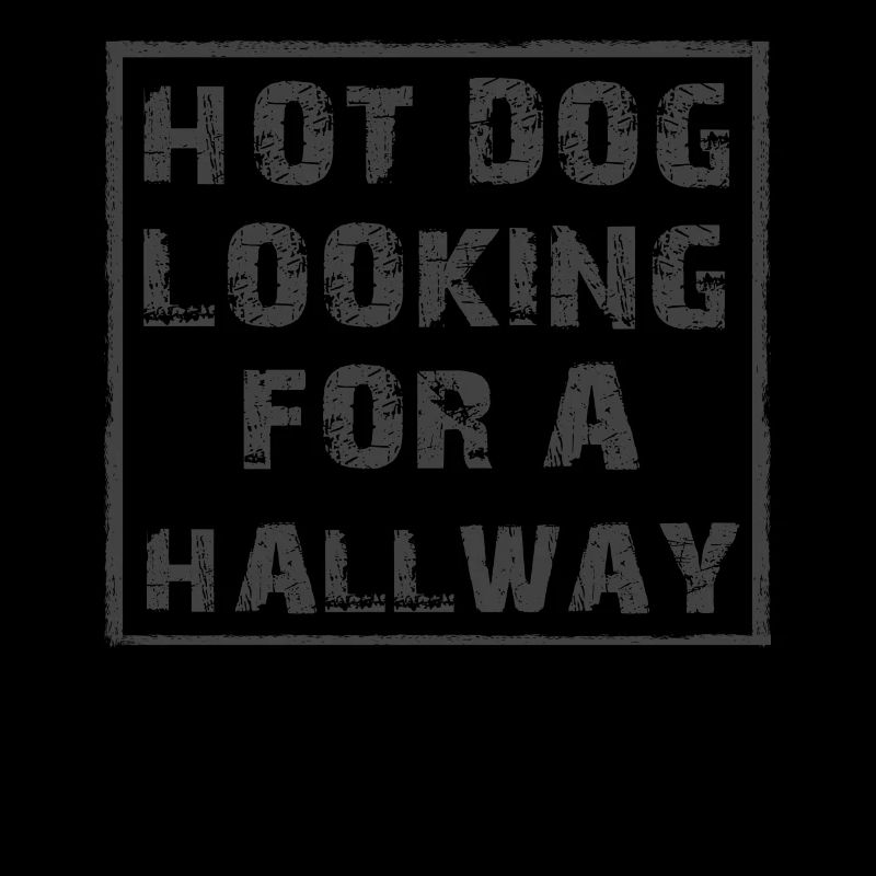 Hot Dog auf der Suche nach einem Flur