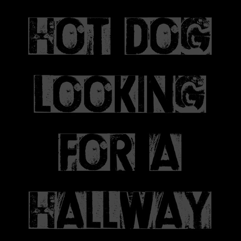 Hot Dog auf der Suche nach einem Flur