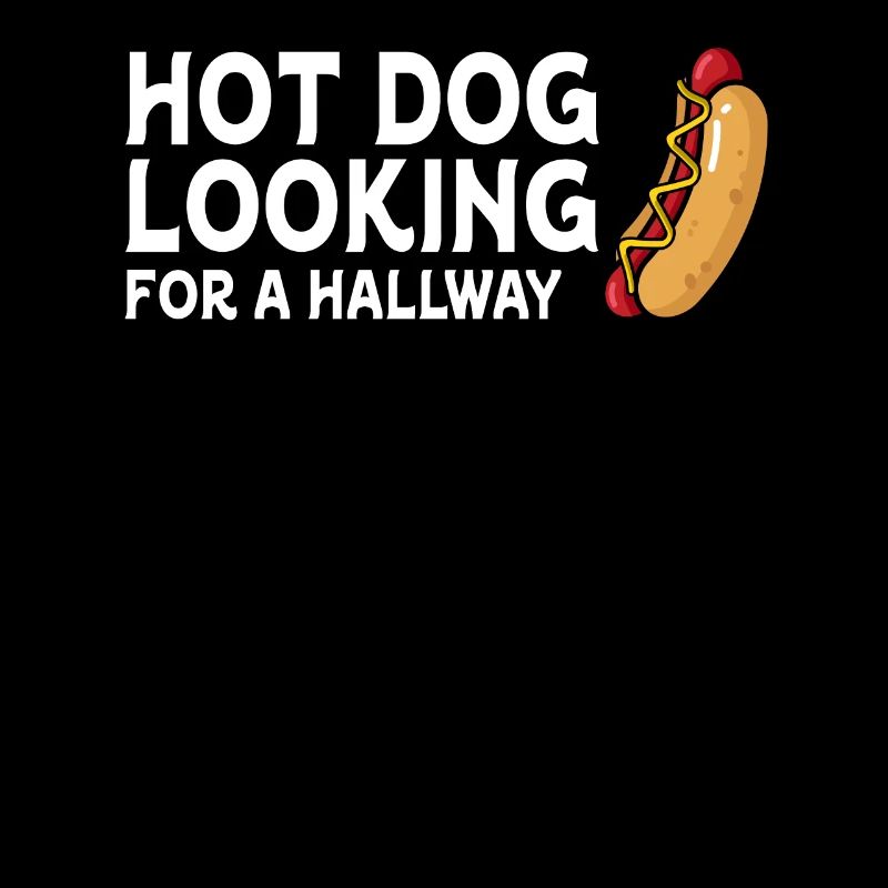 Hot Dog auf der Suche nach einem Flur