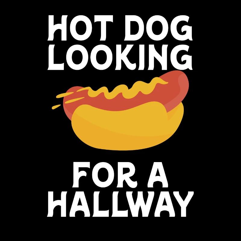 Hot Dog auf der Suche nach einem Flur