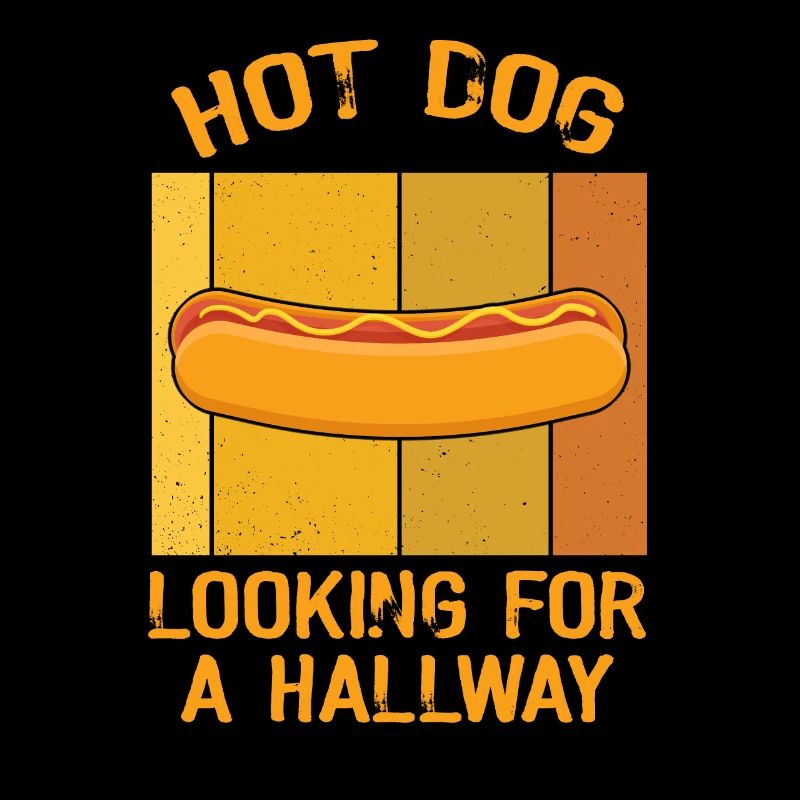 Hot Dog auf der Suche nach einem Flur