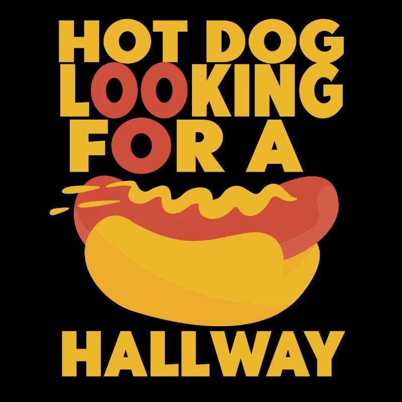 Hot Dog auf der Suche nach einem Flur