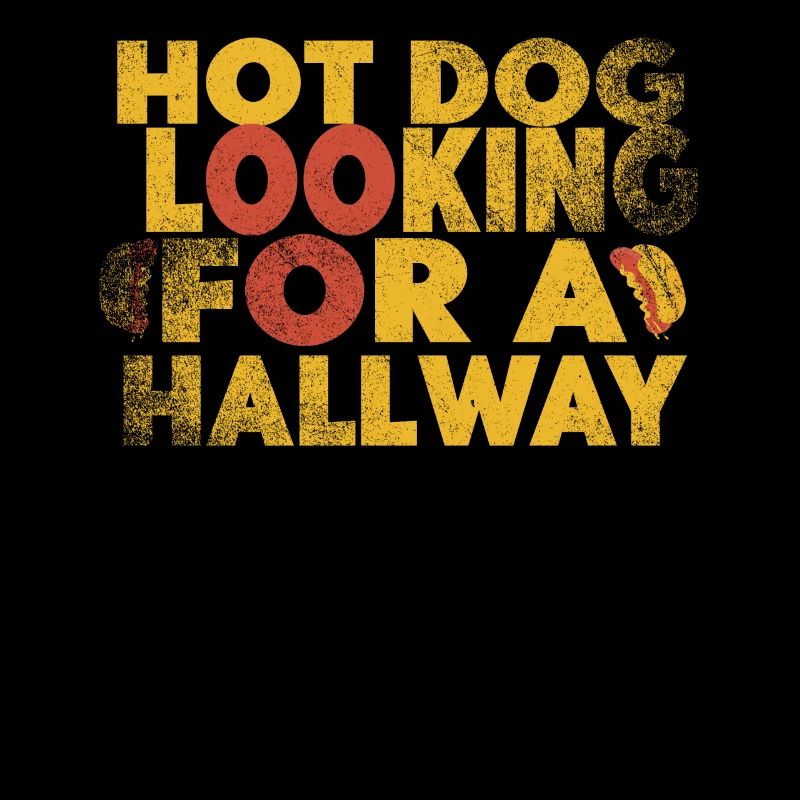 Hot Dog auf der Suche nach einem Flur