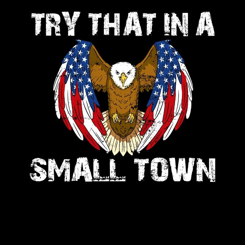 Small Town American Retro Eagle Vintage
