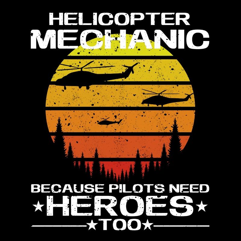 Helicopter Mechanic Heroes Pride