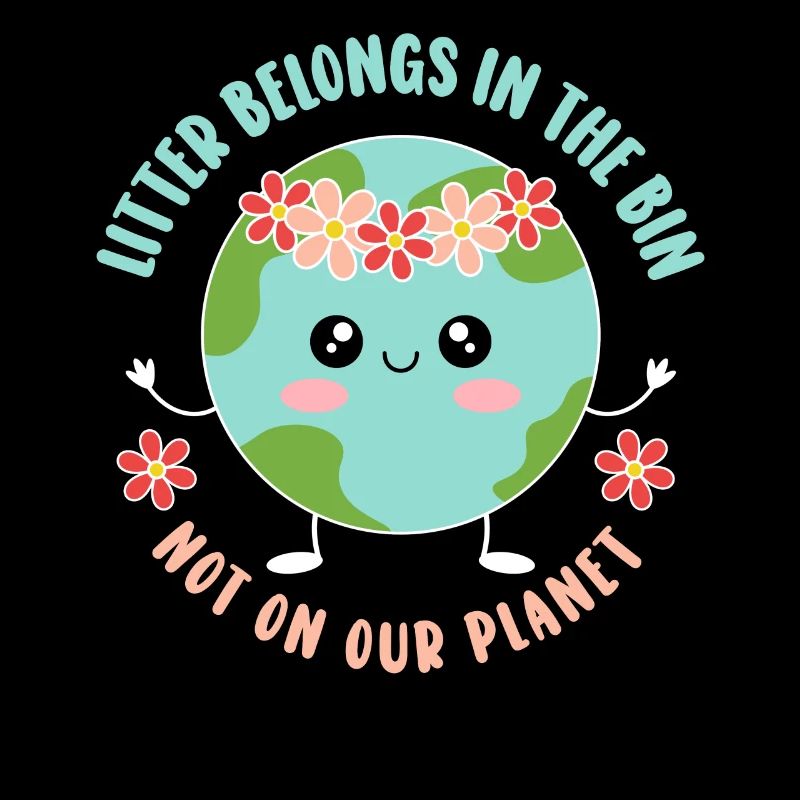 No Littering Anti Littering Earth Day