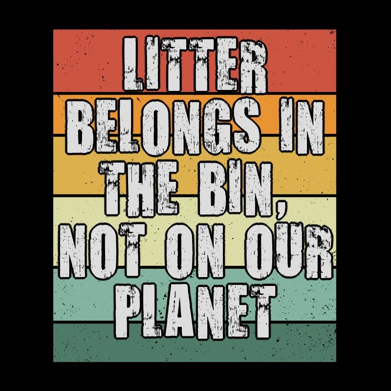 No Littering Anti Littering Earth Day