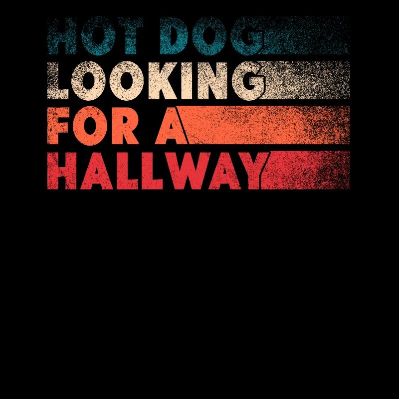 Hot Dog auf der Suche nach einem Flur
