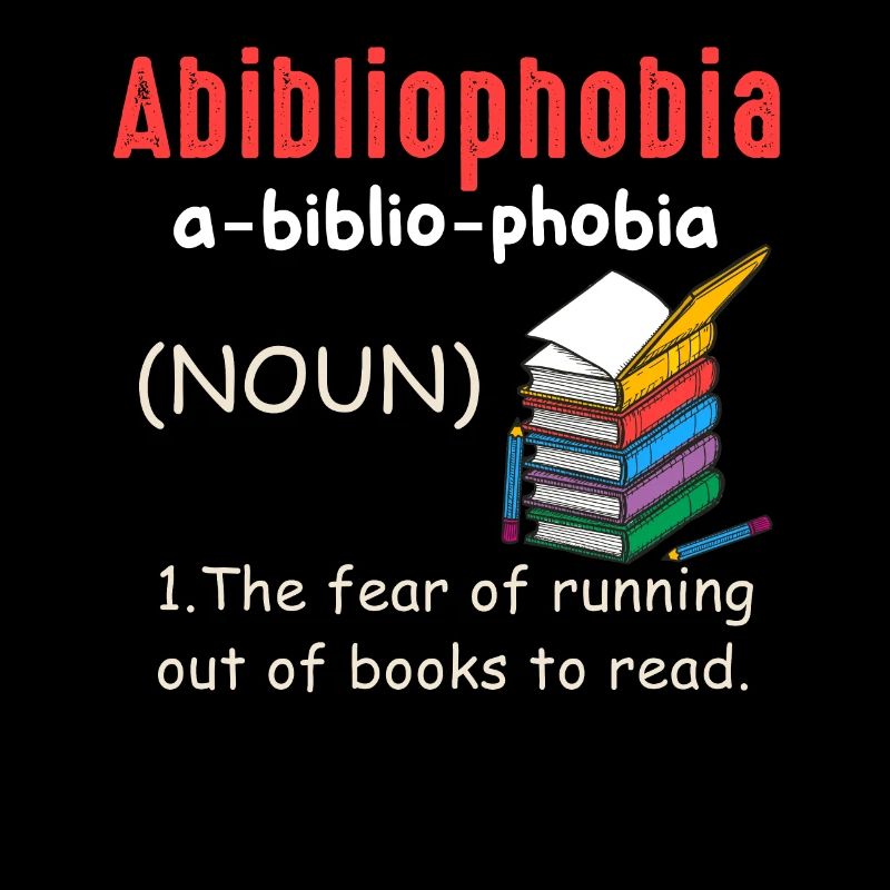 Abibliophobie Bücherwurm Lesebücher