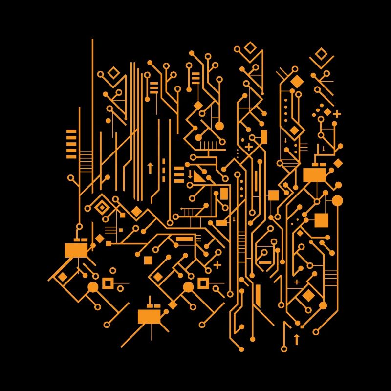 Carte mère circuit de la carte mère cpu nerd