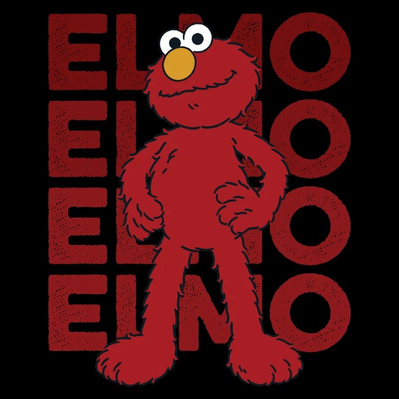 5 Rue Sésame Elmo Pose
