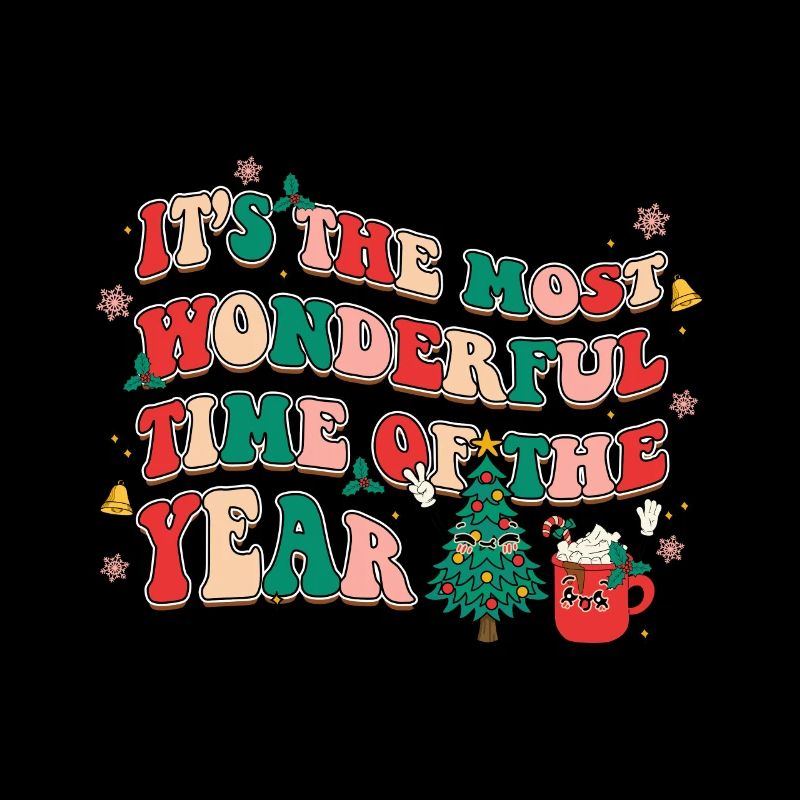 Motif de Noël rétro