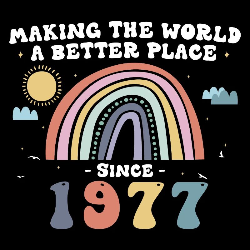 Die Welt zu einem besseren Ort machen seit 1977, 46.