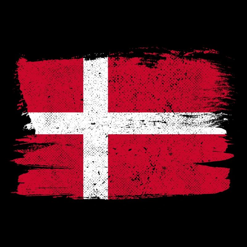 Danimarca Bandiera Danemark drapeau paix Vintage