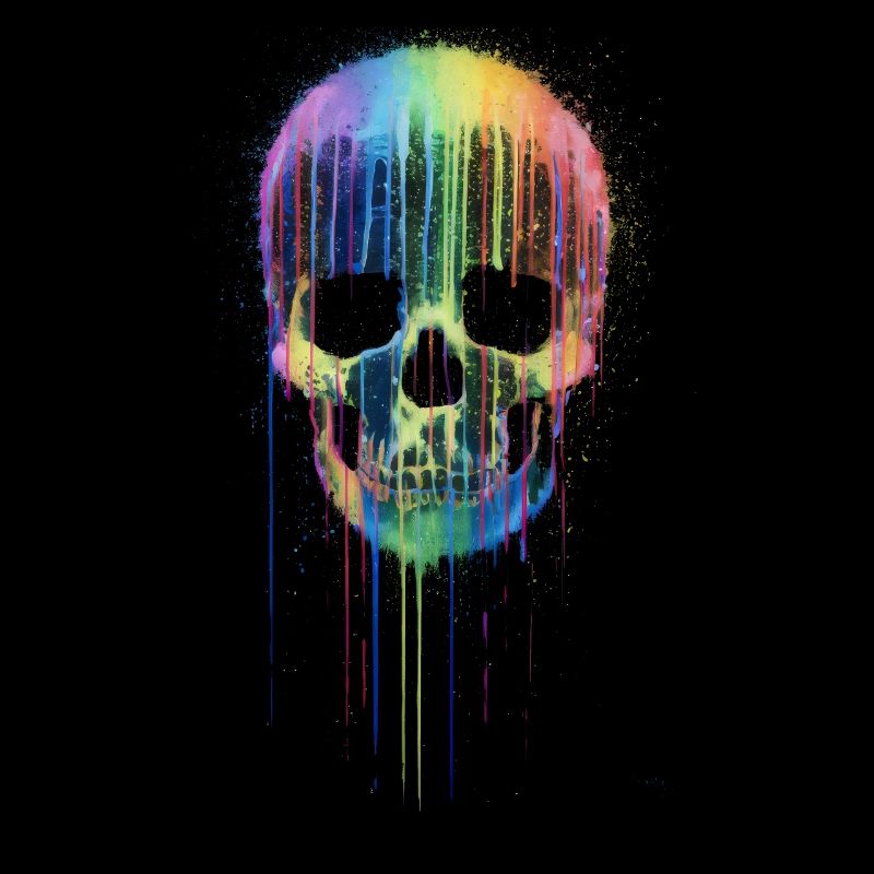 Rainbow Skull