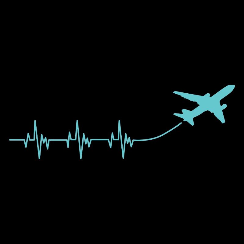 Puls Flugzeug Geschenk Pilot Aviation Copilot