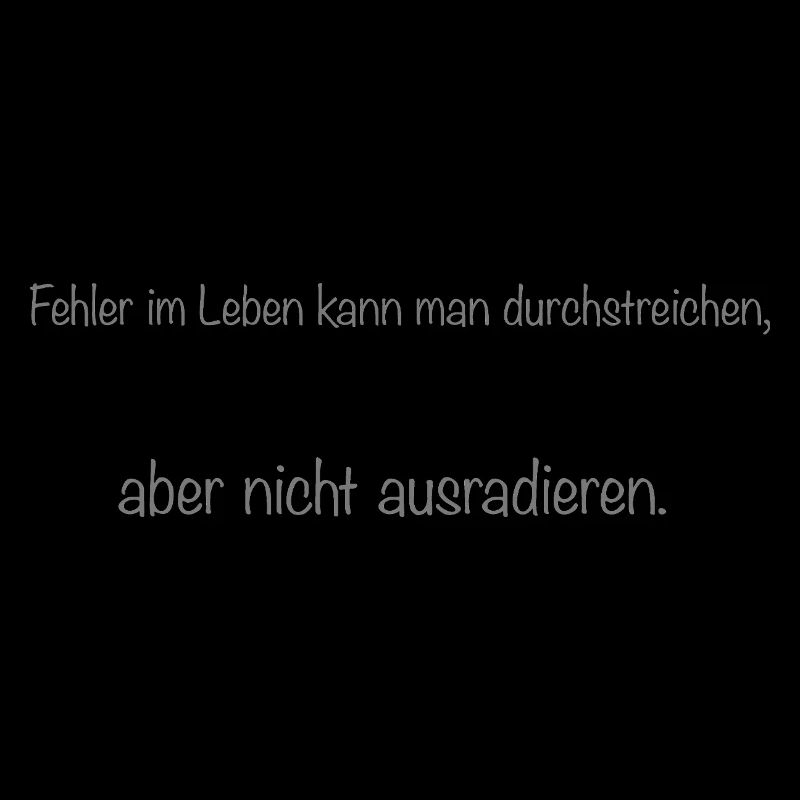 Fehler im Leben