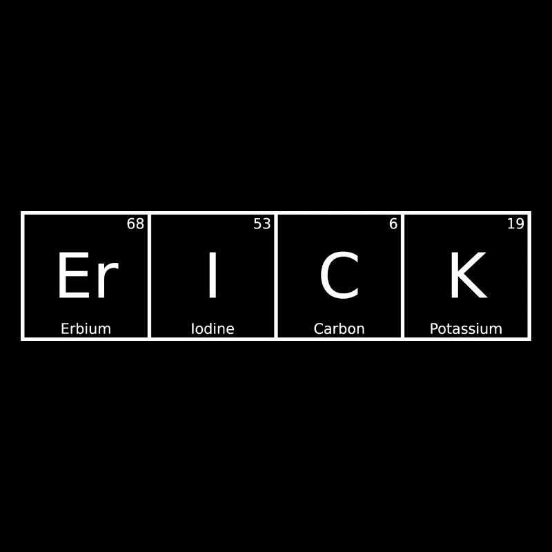 Erick Name First Name Chemistry Periodic Table Elements