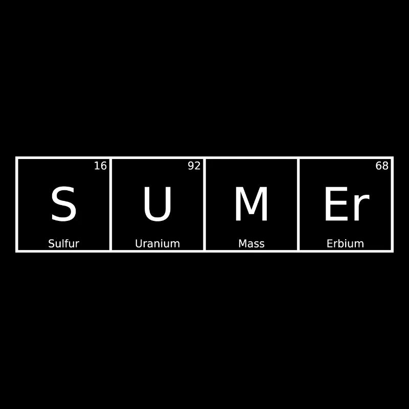 Sumer Name First Name Chemistry Periodic Table Elements