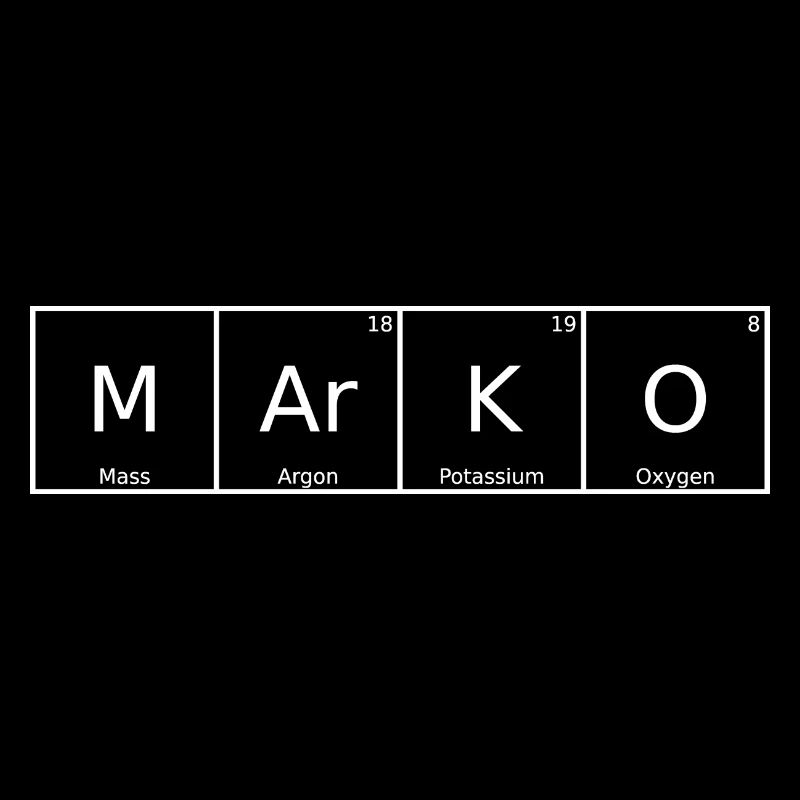 Marko Nom Prénom Chimie Tableau périodique Éléments