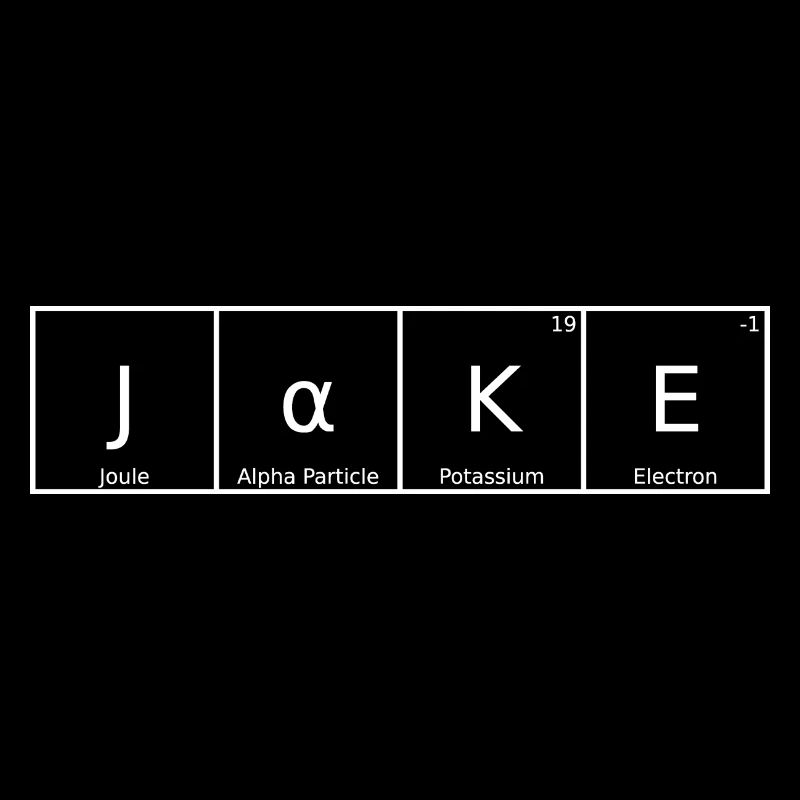 Jake Nom Prénom Chimie Tableau périodique Éléments