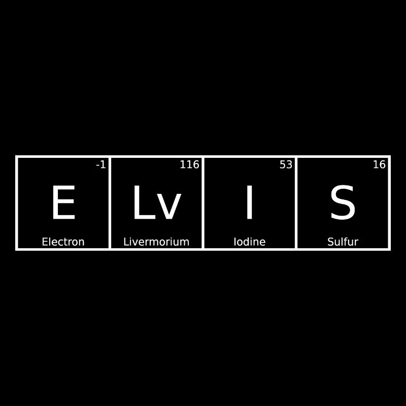 Elvis Surname First Name Chemistry Periodic Table Elements