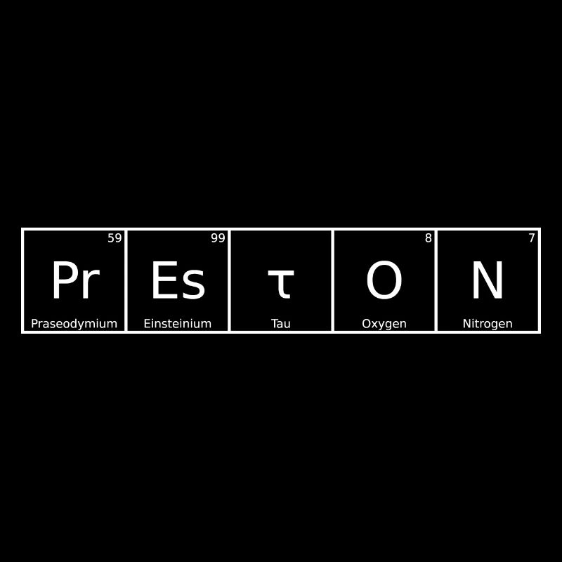 Preston Name First Name Chemistry Periodic Table Element