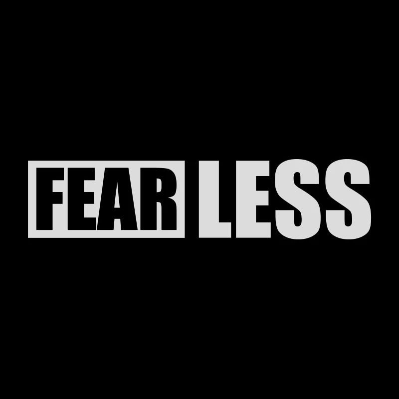 fearless Text Zitat Design