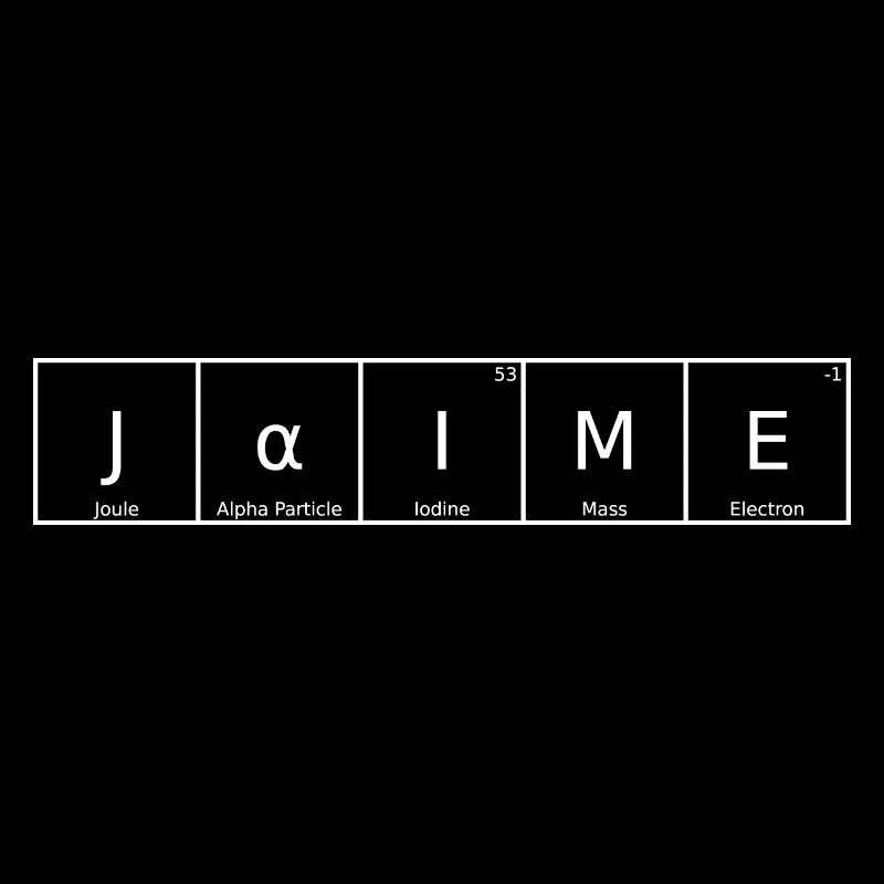Jaime Surname First Name Chemistry Periodic Table Elements