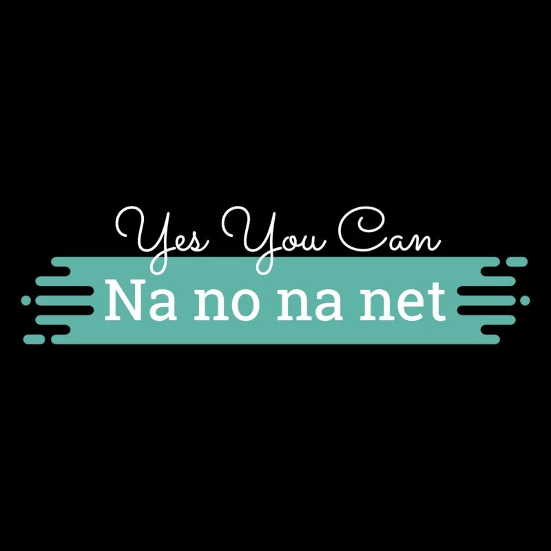 Na no na net - weißer Text