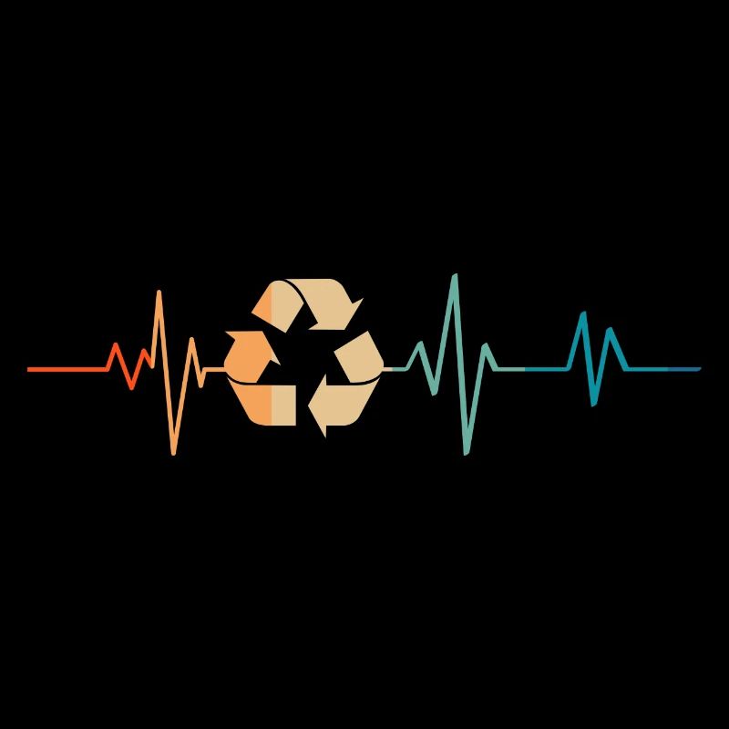 Battement de coeur rétro recyclage