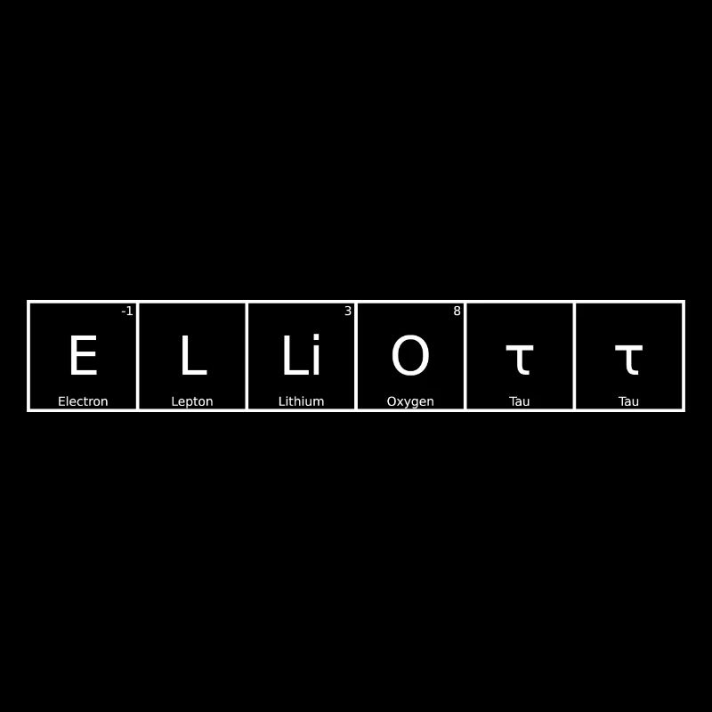 Elliott Nom Prénom Chimie Élément du tableau périodique
