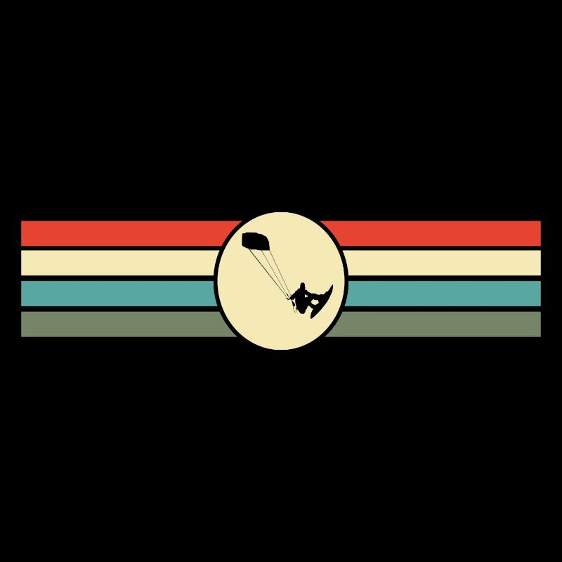 Kite Surfing Retro