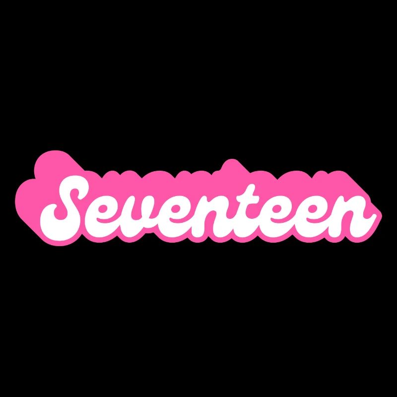Siebzehn Geburtstag - 17. Geburtstag retro pink