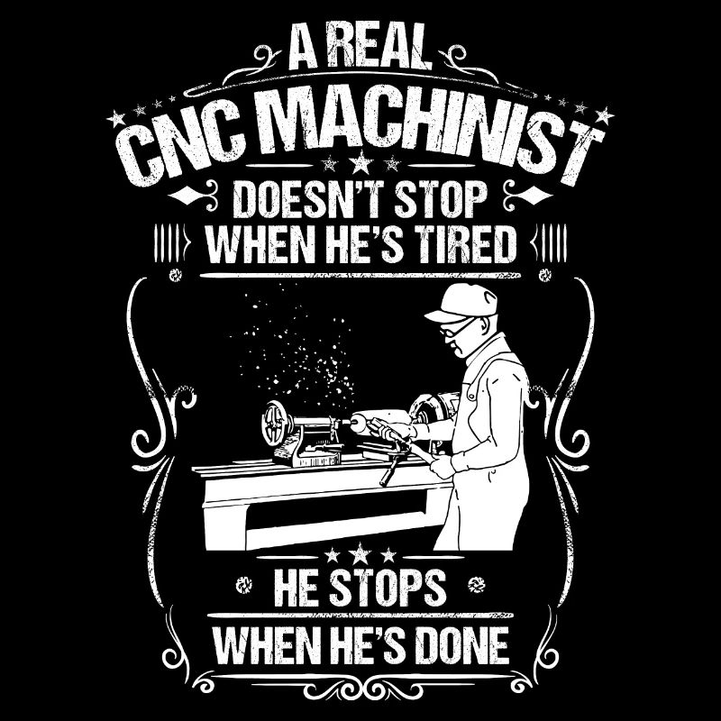 Cutting machine operator Lathe cutter CNC machinist